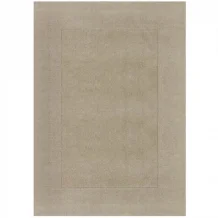 Kusový ručně tkaný koberec Tuscany Textured Wool Border Natural