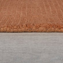 Kusový ručně tkaný koberec Tuscany Textured Wool Border Orange