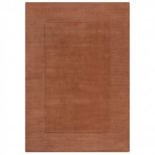 Kusový ručně tkaný koberec Tuscany Textured Wool Border Orange