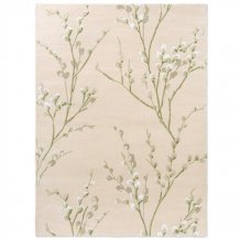 Květinový kusový koberec Laura Ashley Pussy willow hedgerow green 079807 Brink & Campman