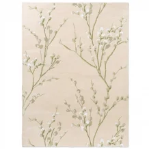 Květinový kusový koberec Laura Ashley Pussy willow hedgerow green 079807 Brink & Campman
