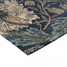 Květinový vlněný koberec Morris & Co Honeysuckle&Tulip woad/thyme 130408 Brink & Campman