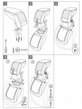 Loketní opěrka Citroen C4 2004-2010