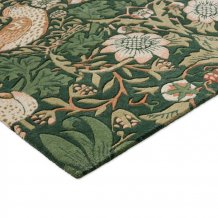 Luxusní květinový koberec Morris & Co Strawberry Thief forest 027707  Brink & Campman