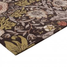 Luxusní květinový koberec Morris & Co Strawberry Thief grape 027705 Brink & Campman