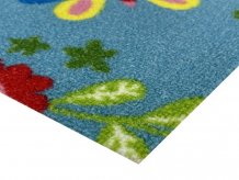 Metrážový dětský koberec Motýlek 5271 modrý