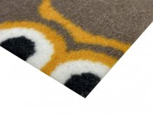 Metrážový dětský koberec Sovička silk 5258 hnědá