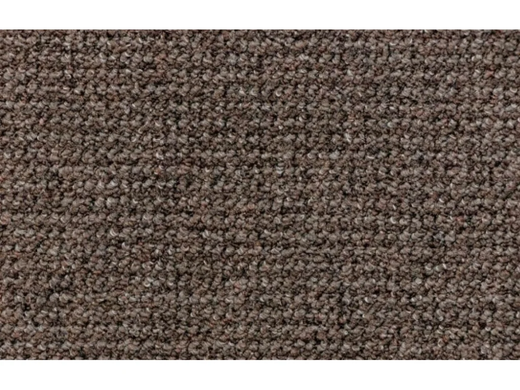 Metrážový koberec Re-Tweed 44 tmavě hnědý