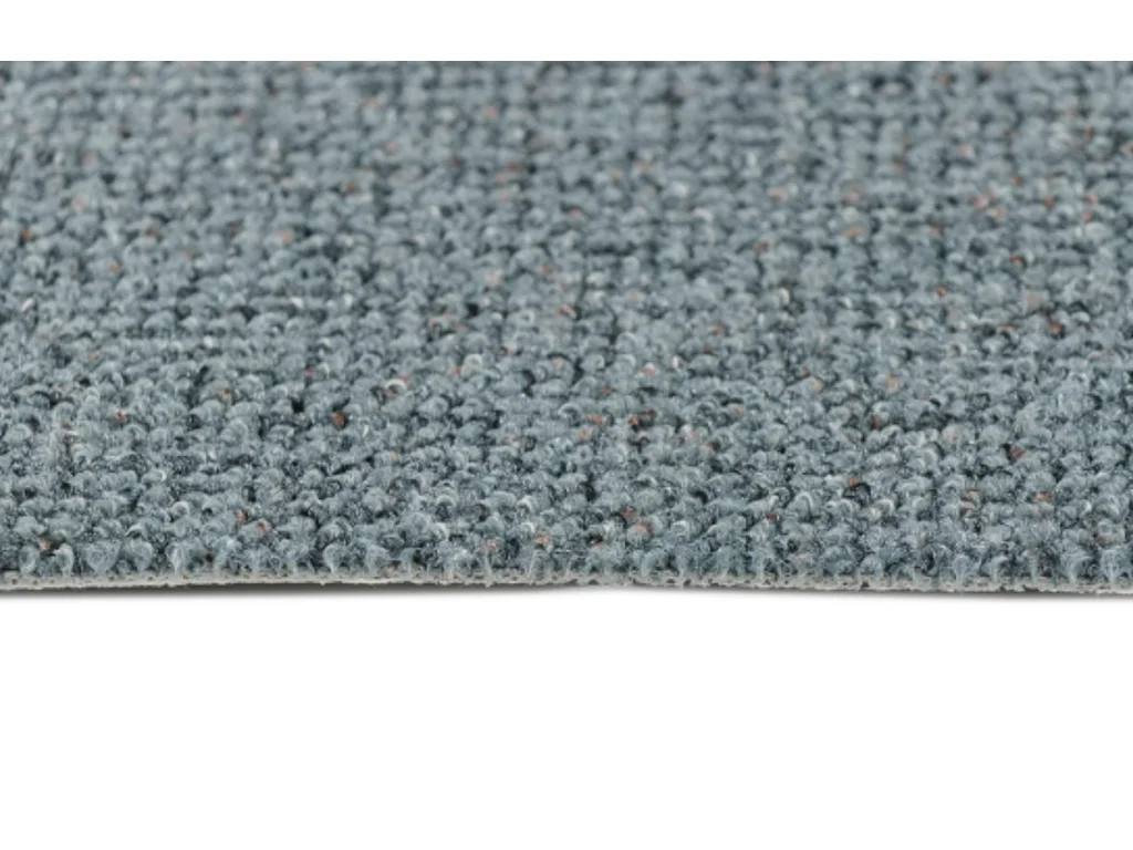 Metrážový koberec Re-Tweed 76 modrý