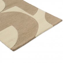 Moderní kusový běhoun Orla Kiely Prism Flower mushroom-ecru 158009 Brink & Campman