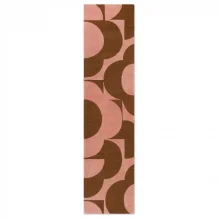 Moderní kusový běhoun Orla Kiely Prism Flower pink-terracota 158002 Brink & Campman