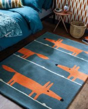 Vlněný kusový koberec Scion Mr. Fox Denim 25318 Brink & Campman