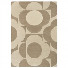 Moderní kusový koberec Orla Kiely Prism Flower mushroom-ecru 158009 Brink & Campman