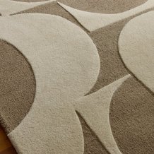 Moderní kusový koberec Orla Kiely Prism Flower mushroom-ecru 158009 - Brink & Campman