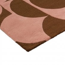 Moderní kusový koberec Orla Kiely Prism Flower pink-terracota 158002 Brink & Campman