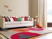 Vlněný kusový koberec Sanderson Poppies red/orange 45700 Brink & Campman