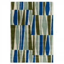 Moderní vlněný kusový koberec Scion Saku Olive 123417 Brink & Campman