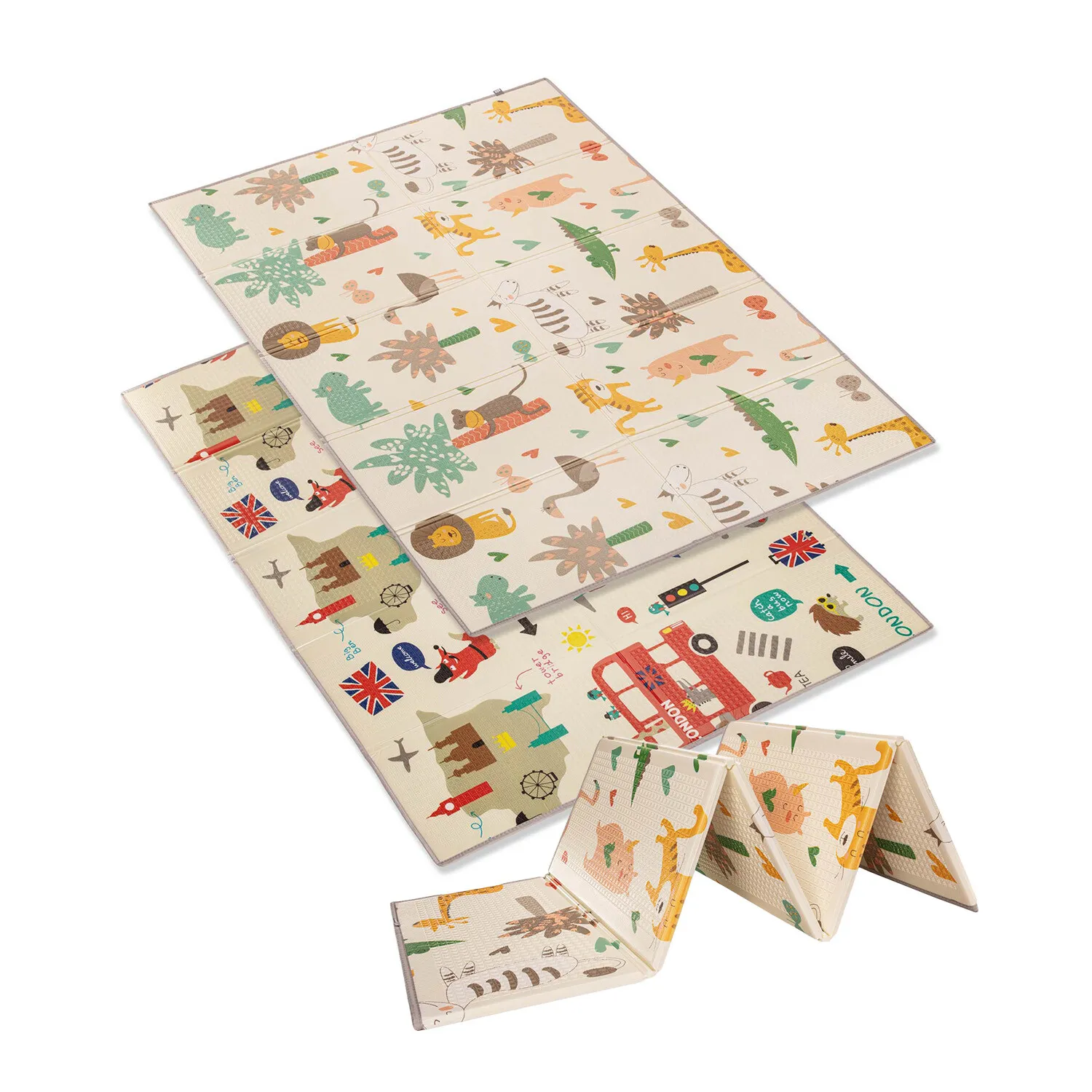 Multifunkční pěnová skládací podložka oboustranná SAVANA