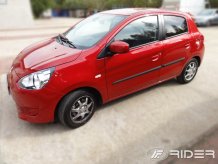 Ochranné boční lišty Mitsubishi Mirage 2014- (hatchback)