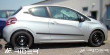 Ochranné boční lišty Peugeot 208 2012-2019 (hatchback, 3 dveře)