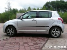 Ochranné boční lišty Suzuki Swift 2005-2010 (hatchback, 5 dveří)