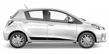Ochranné boční lišty Toyota Yaris 2010-2020 (5 dveří)