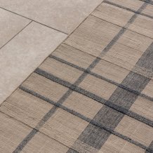 Outdoorový koberec B&C Zone Block Stripe&Check denim 497408 Brink & Campman