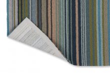 Outdoorový koberec Harlequin Spectro stripes marine/rust 442108 Brink & Campman