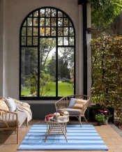 Outdoorový koberec Laura Ashley Lille Sky blue 480008 Brink & Campman