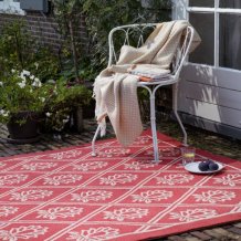 Outdoorový koberec Laura Ashley Porchester poppy red 480200 Brink & Campman