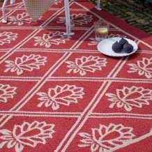 Outdoorový koberec Laura Ashley Porchester poppy red 480200 Brink & Campman