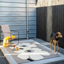 Outdoorový koberec Marimekko Unikko Anniversary grey 433004 Brink & Campman