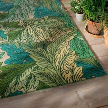 Outdoorový koberec Morris & Co Acanthus nettle-sky blue 427307 Brink & Campman