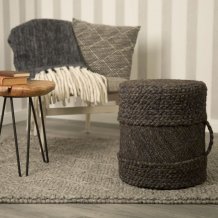 Pletený puf Pouf Copa 555 taupe