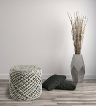 Pletený puf Pouf Royal 888 sand