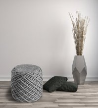 Pletený puf Pouf Royal 888 silver