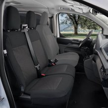 Přesné autopotahy Ford Transit Custom 2024- (dvojité sedadlo spolujezdce, bez stolku)