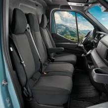 Přesné autopotahy Renault Master 2024- (dvojité sedadlo spolujezdce se stolkem)