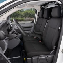 Přesné autopotahy Toyota ProAce 2016- (přední, 3 místa, stolek)