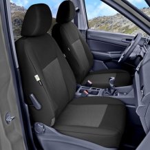 Přesné autopotahy VW Caddy 2021- (spolujezdec, nesklopná sedačka se stolkem)