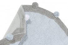 Přírodní koberec, ručně tkaný Bubbly Soft Blue