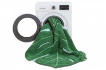 Přírodní koberec, ručně tkaný Monstera Leaf