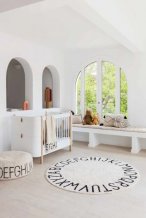 Přírodní koberec, ručně tkaný Round ABC Natural-Black