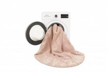 Přírodní koberec, ručně tkaný Round ABC Vintage Nude-Natural