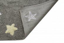 Přírodní koberec, ručně tkaný Tricolor Stars Grey-Blue
