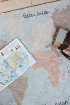 Přírodní koberec, ručně tkaný Vintage Map