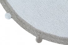 Pro zvířata: Pratelný koberec Bubbly Soft Blue kruh