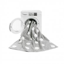 Pro zvířata: Pratelný koberec Polka Dots Grey-White