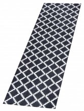 Protiskluzový běhoun Home Black White 103156