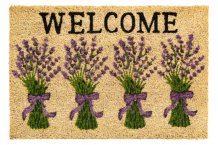 Rohožka 147 Ruco print 759 lavender welcome